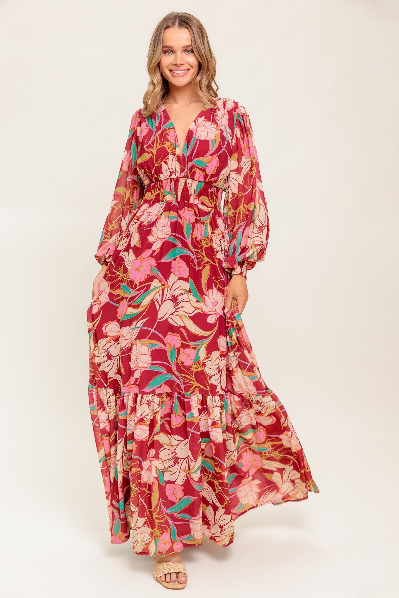 AMAZING PRESENCE WOVEN MAXI DRESS Flying Tomato